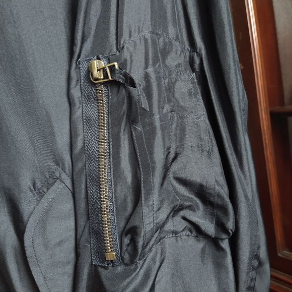 REVERSIBLE Faith Connection 100% silk oversized light jacket size XS - Picture 7 of 12